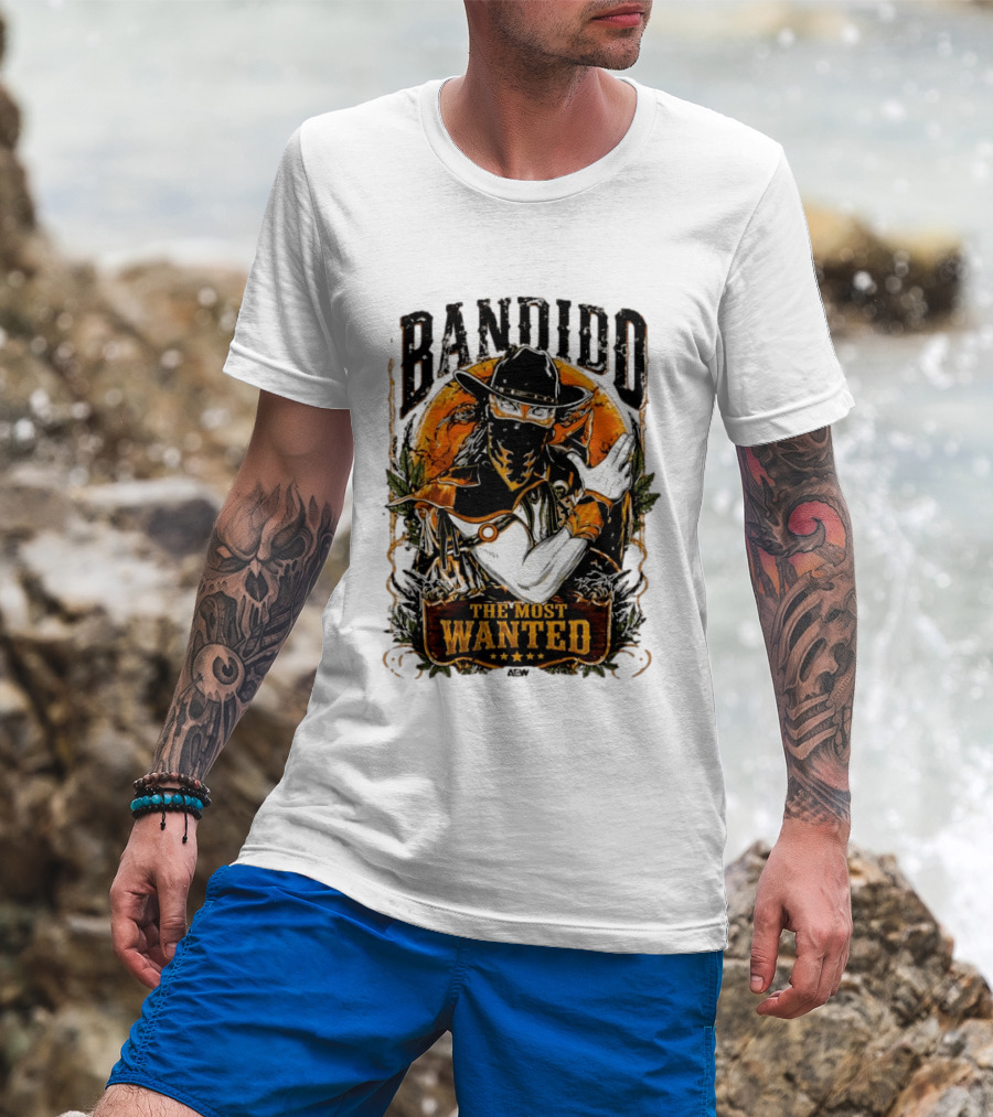 Bandido El Más Buscado The Most Wanted Cowboy Outlaw Western T-Shirt