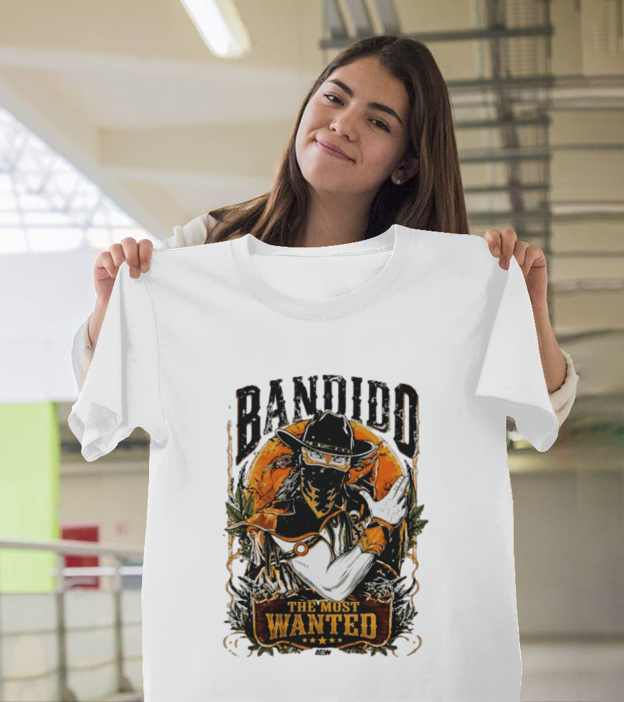 Bandido El Más Buscado The Most Wanted Cowboy Outlaw Western T-Shirt