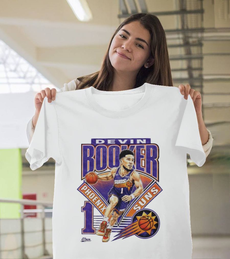Devin Booker Phoenix Suns Basketball Number 1 Jersey T-Shirt