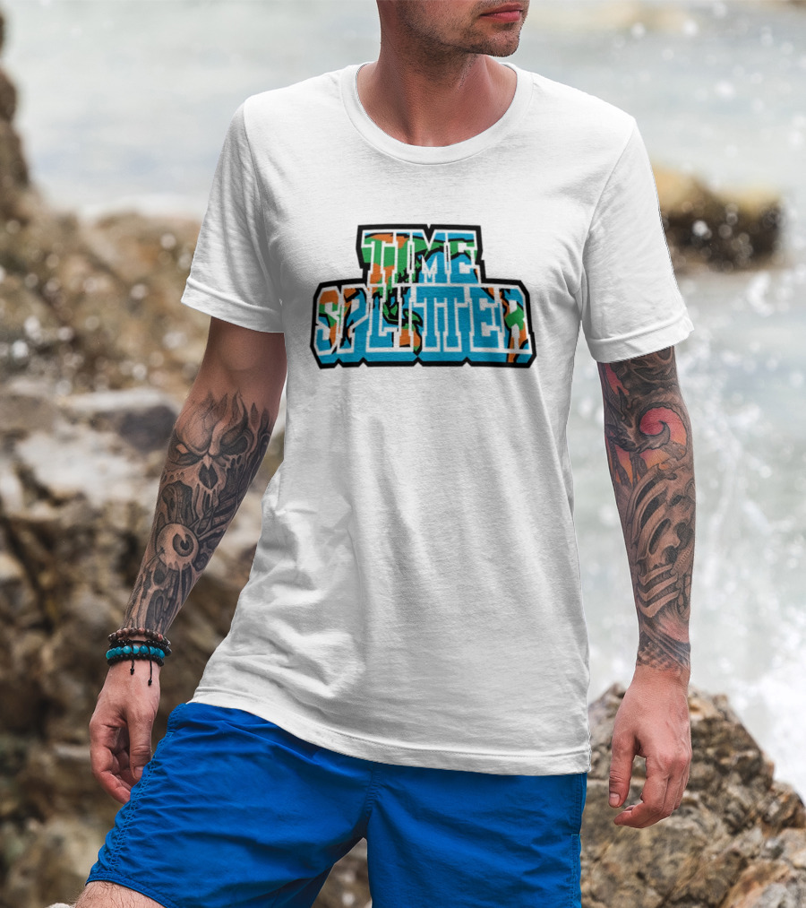 Kushida The Real IC Grappler Time Splitter World Map T-Shirt