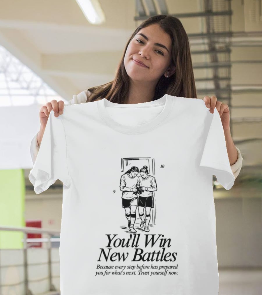 Manchester City Women's You'll Win New Battles Courage Will Take Trust Braver People T-Shirt