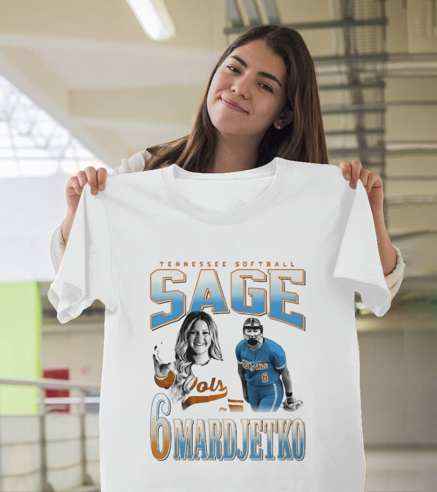 Tennessee Softball Sage Mardjetko 6 Lady Vols T-Shirt
