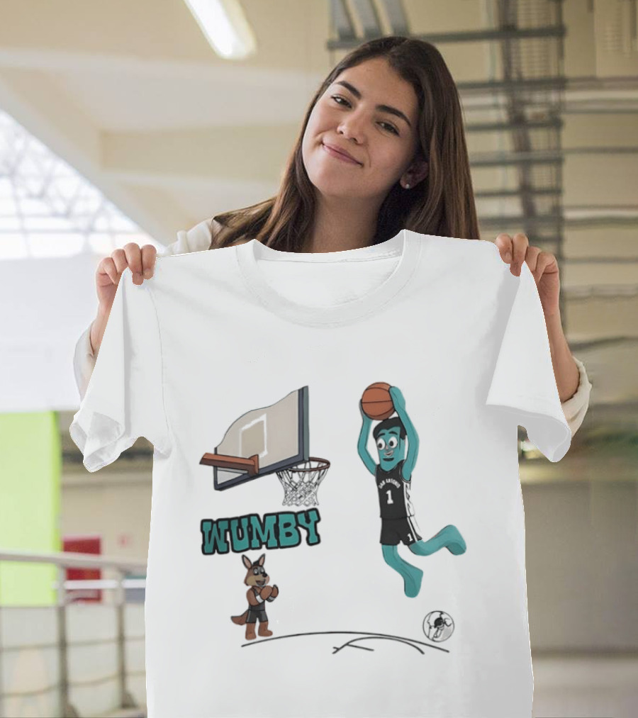 San Antonio Spurs Wumby Dunk Basketball Animated T-Shirt