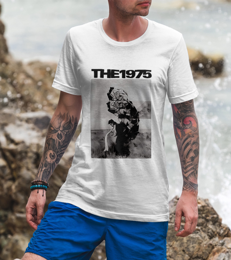 The 1975 Abstract Monochrome Figure And Floral Compilation T-Shirt