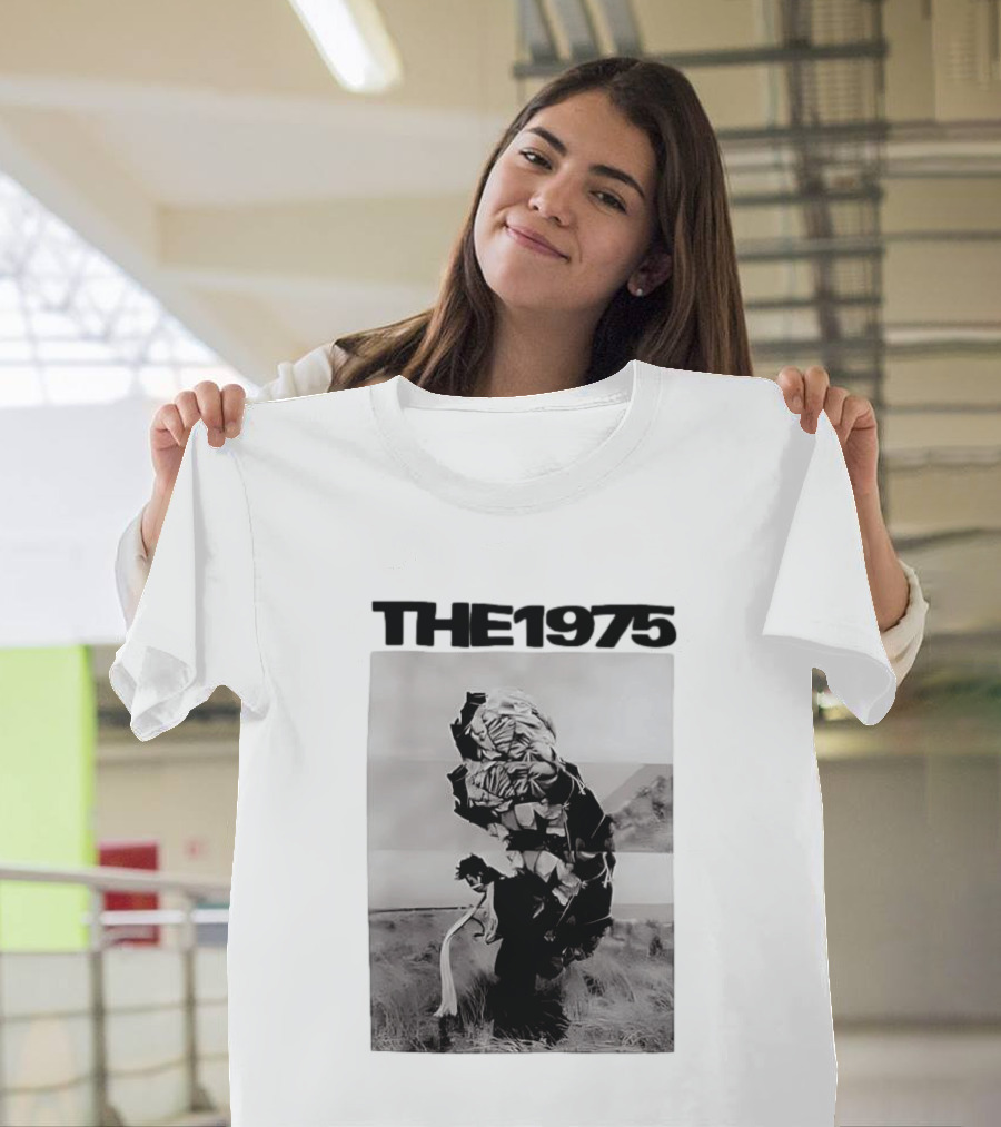 The 1975 Abstract Monochrome Figure And Floral Compilation T-Shirt