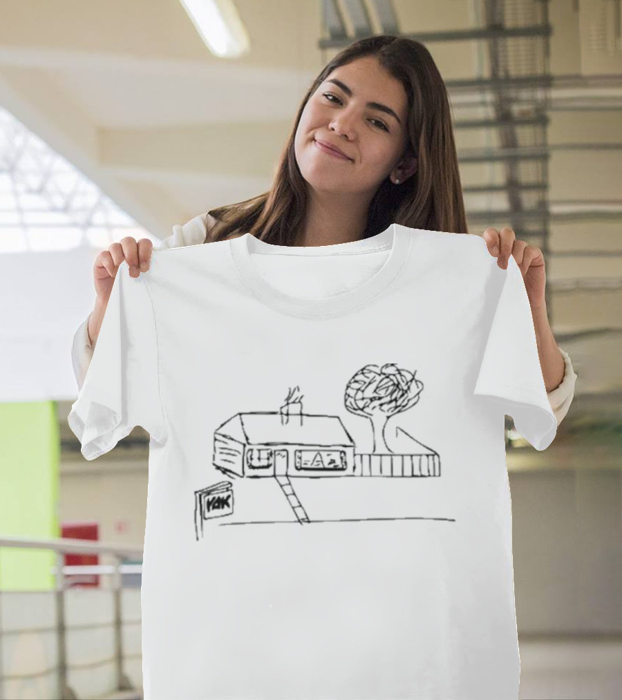 Yak House Paint Drawing Rustic Charm T-Shirt