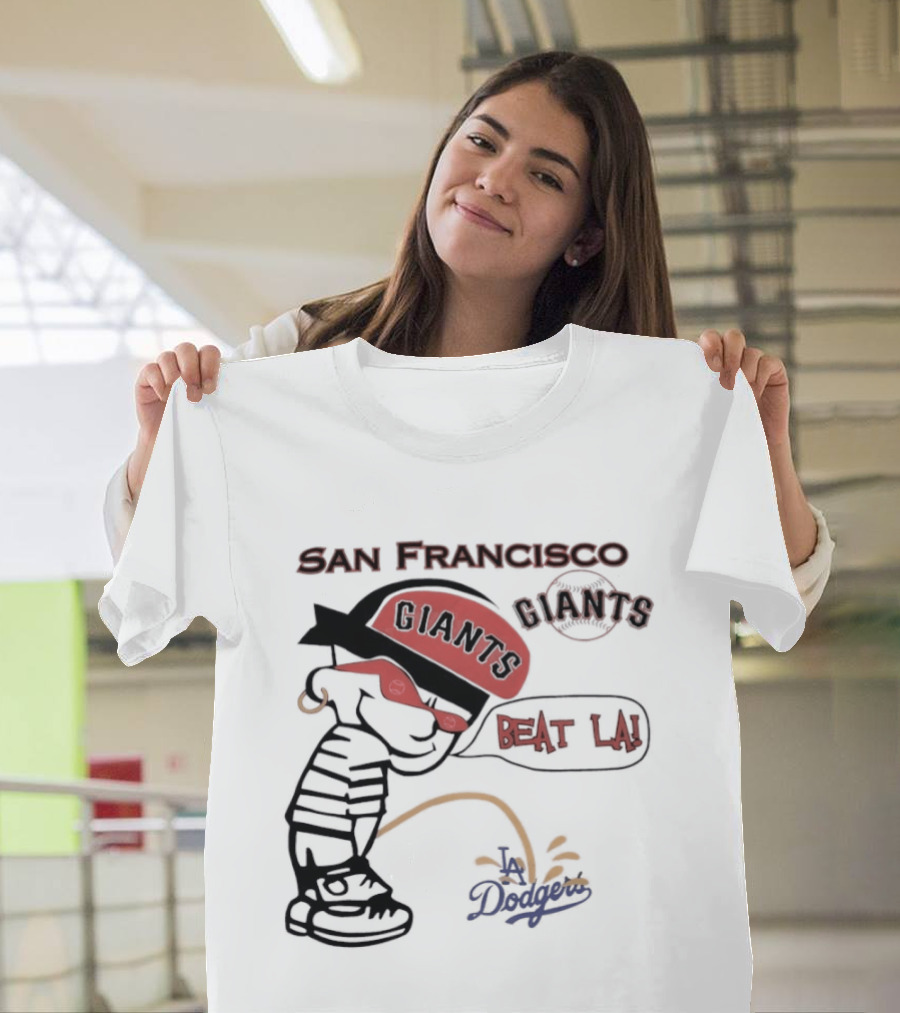 San Francisco Giants Beat LA Dodgers Peanuts T-Shirt