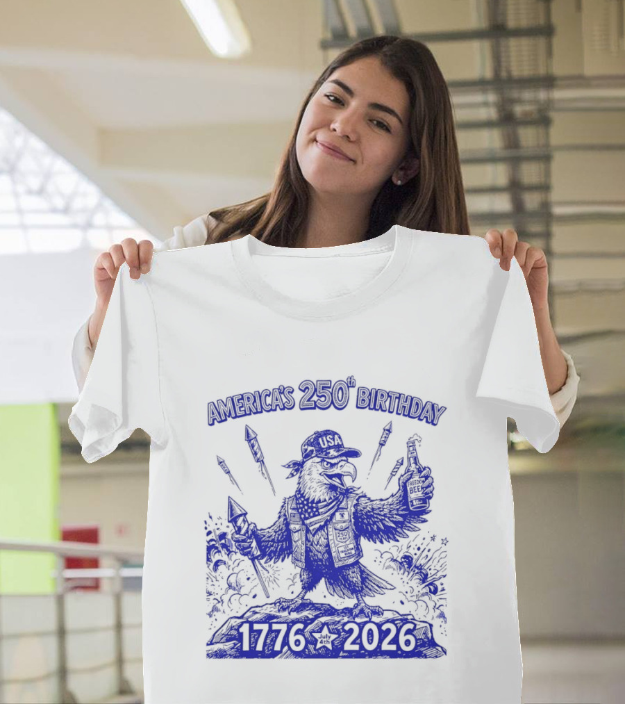America's 250th Birthday Semiquincentennial Eagle 1776 2026 T-Shirt