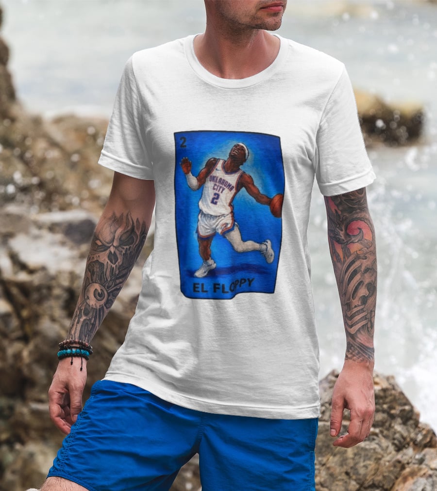 Shai Gilgeous Alexander Oklahoma City 2 El Floppy Basketball T-Shirt