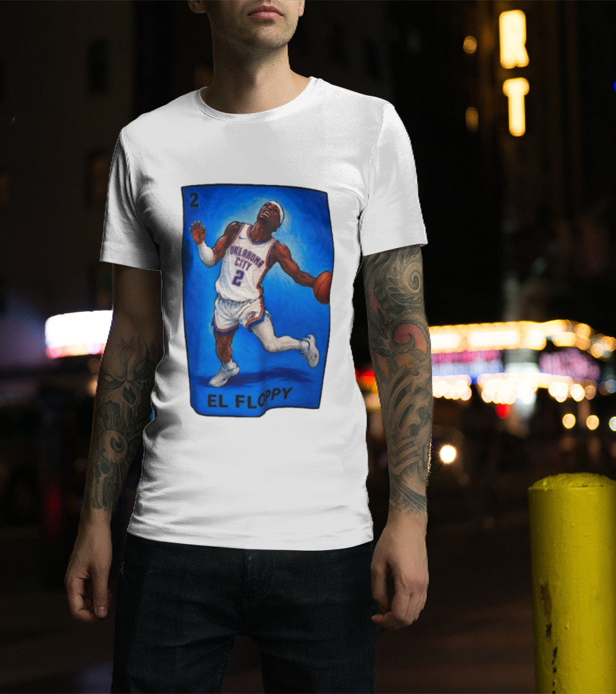 Shai Gilgeous Alexander Oklahoma City 2 El Floppy Basketball T-Shirt