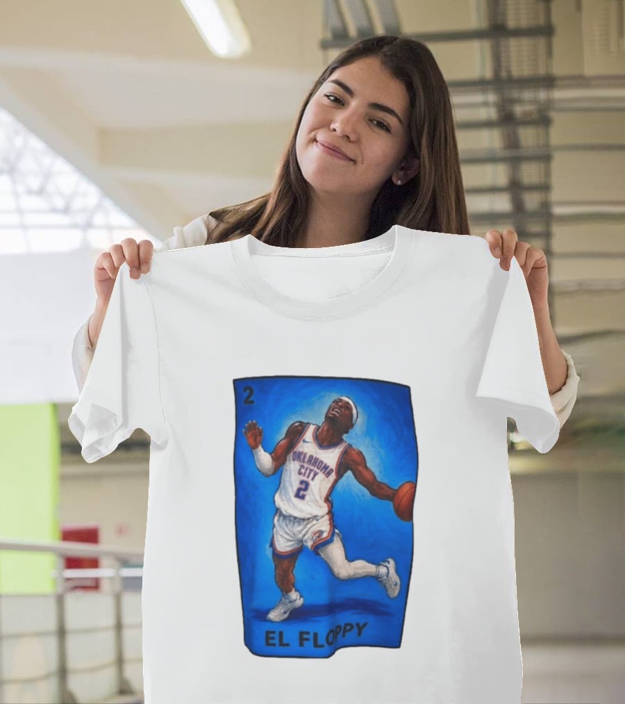Shai Gilgeous Alexander Oklahoma City 2 El Floppy Basketball T-Shirt