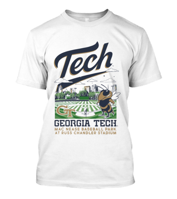 Georgia Tech Yellow Jackets Mac Nease Baseball Park Russ Chandler Stadium T-Shirt