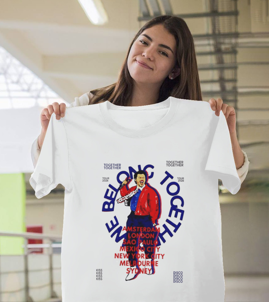 Together We Belong Tour 2026 Cities Amsterdam London Sao Paulo Mexico City New York Melbourne Sydney T-Shirt