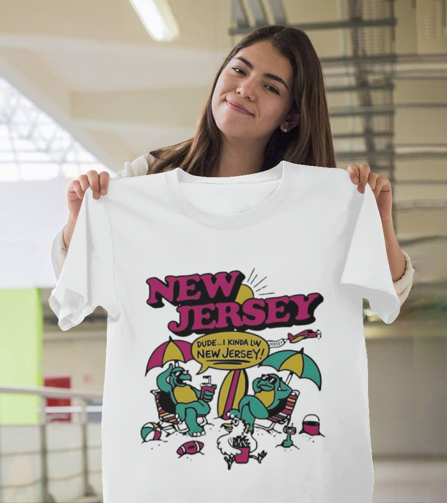New Jersey Dude I Kinda Luv Beach Vibes With Beach Animals T-Shirt