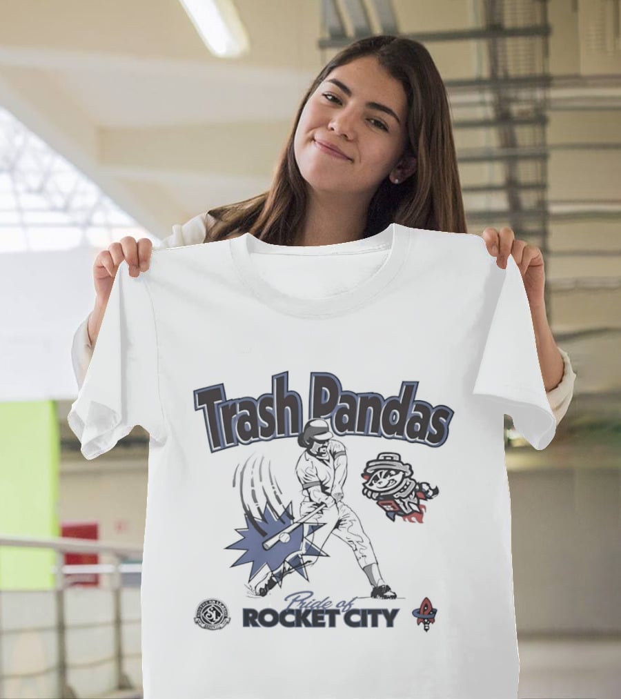 Trash Pandas Pride Of Rocket City Southern League Baseball Batter T-Shirt