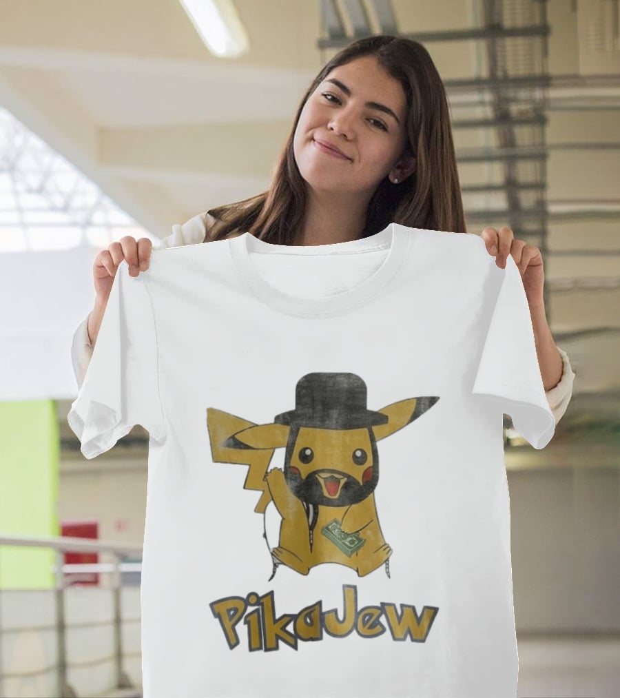 Pikachu PikaJew Meme Wearing Hat And Holding Money T-Shirt