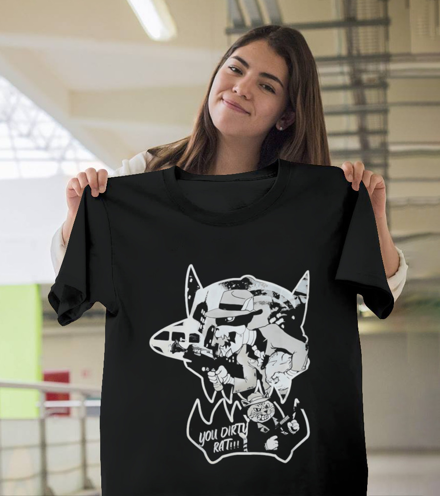 Gangster Animals You Dirty Rat Mobster Showdown Guns T-Shirt