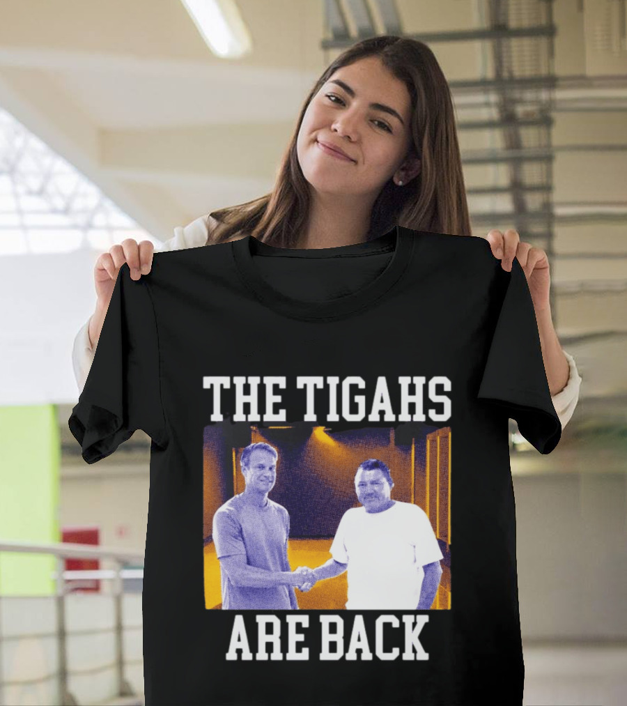 Lane Kiffin Ed Orgeron The Tigahs Are Back LSU Duo Handshake T-Shirt