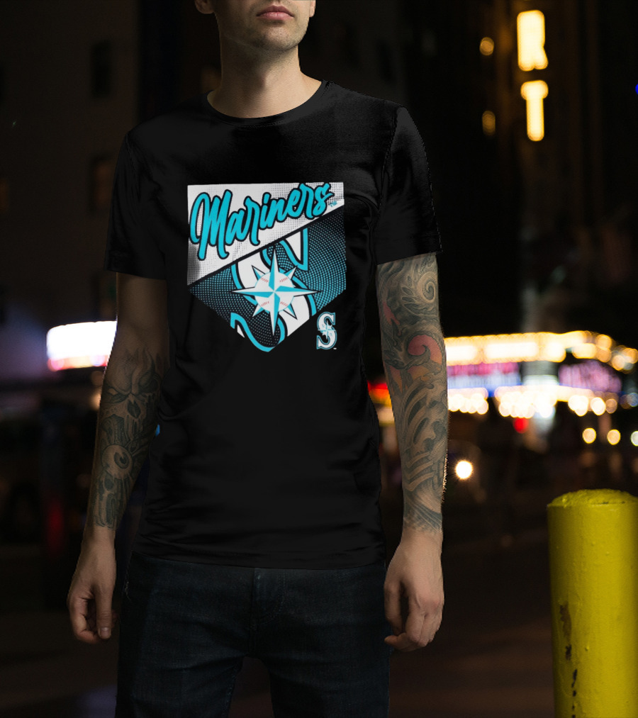 Mariners Compass Baseball Seattle Mariners T-Shirt