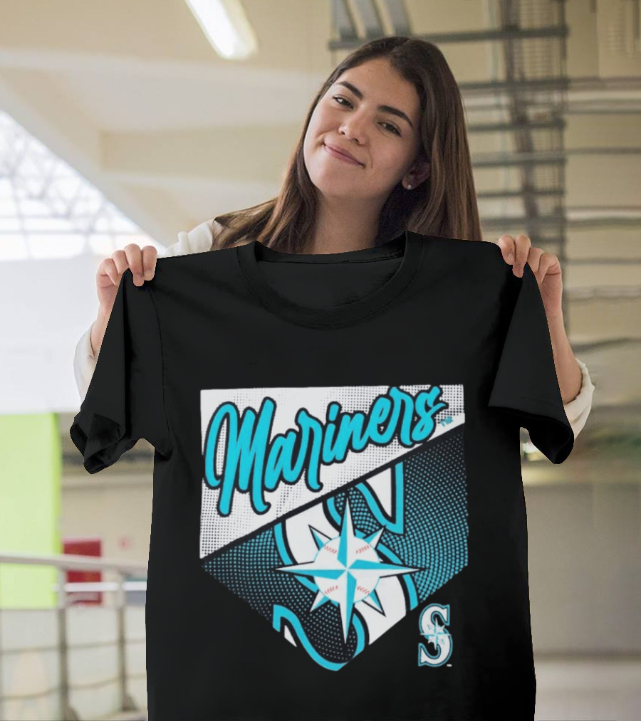Mariners Compass Baseball Seattle Mariners T-Shirt
