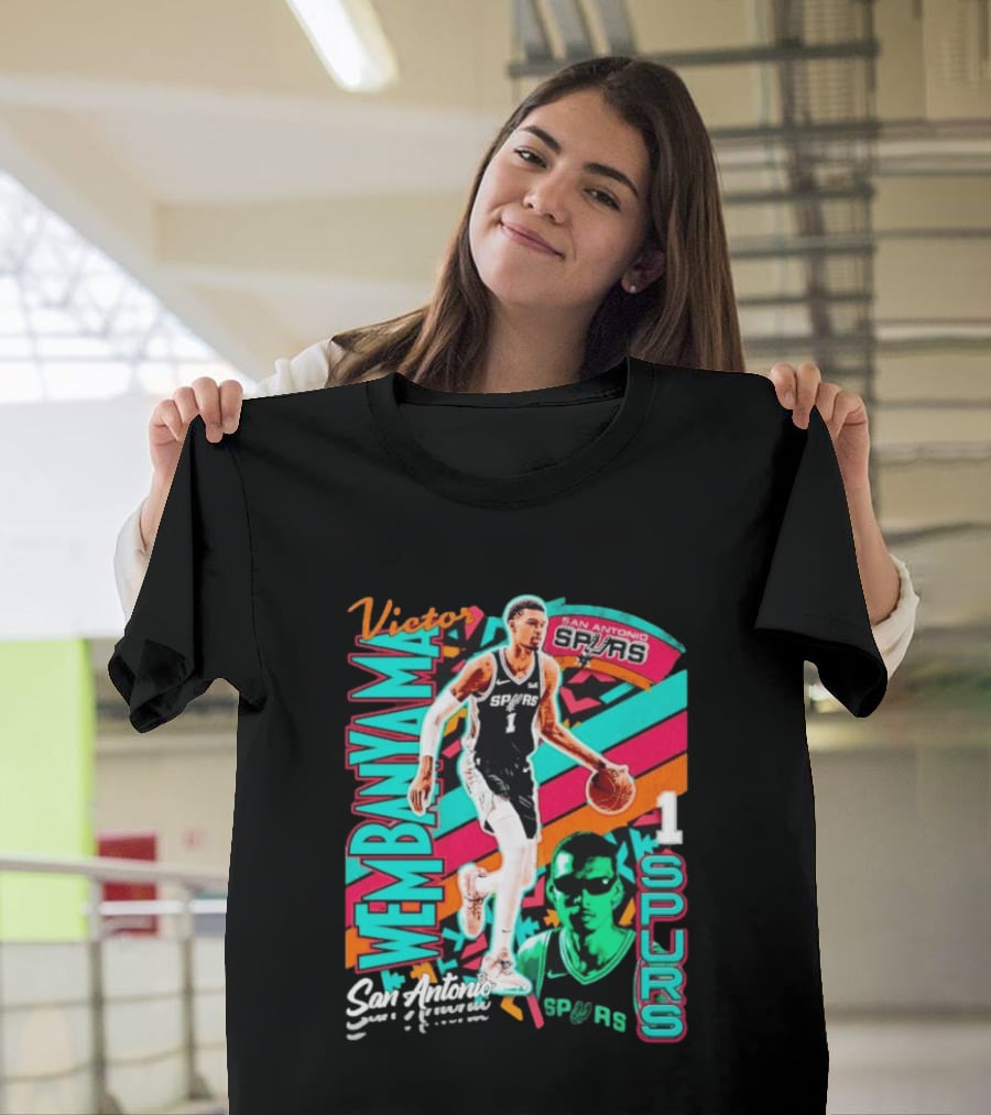 Victor Wembanyama San Antonio Spurs Retro Style Wemby 1 T-Shirt