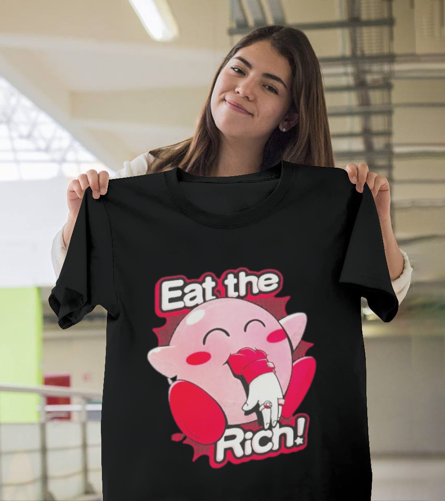 Kirby Eat The Rich Meme Video Game Character Trend T-Shirt