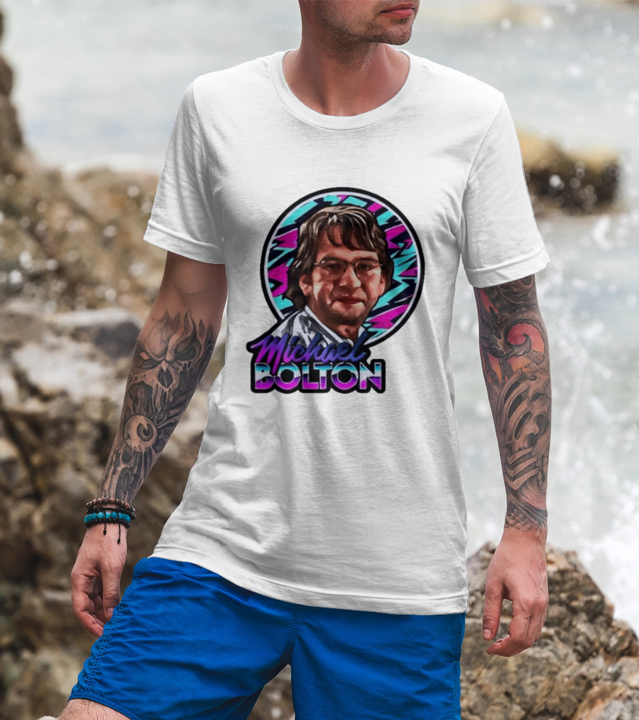 Michael Bolton 80s Aesthetic Office Humor T-Shirt