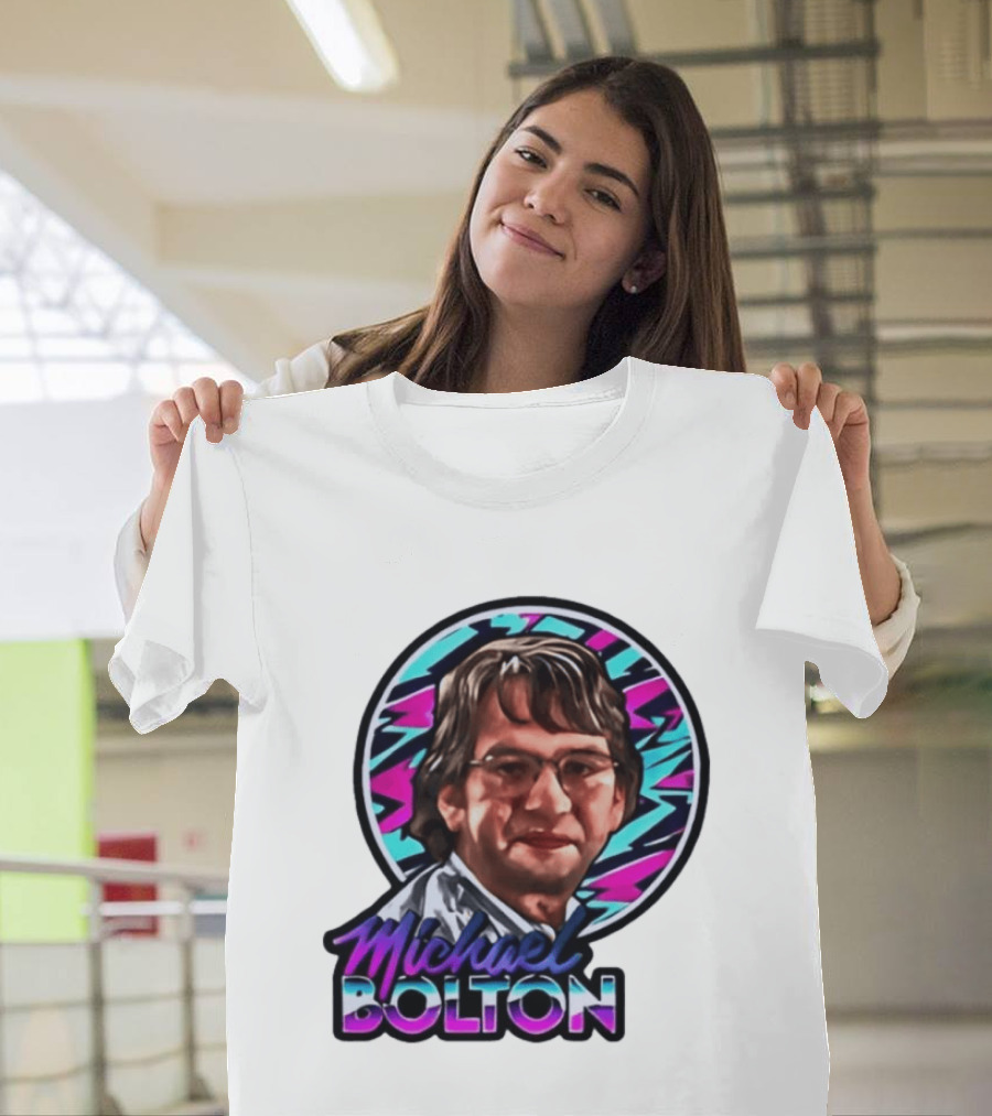 Michael Bolton 80s Aesthetic Office Humor T-Shirt