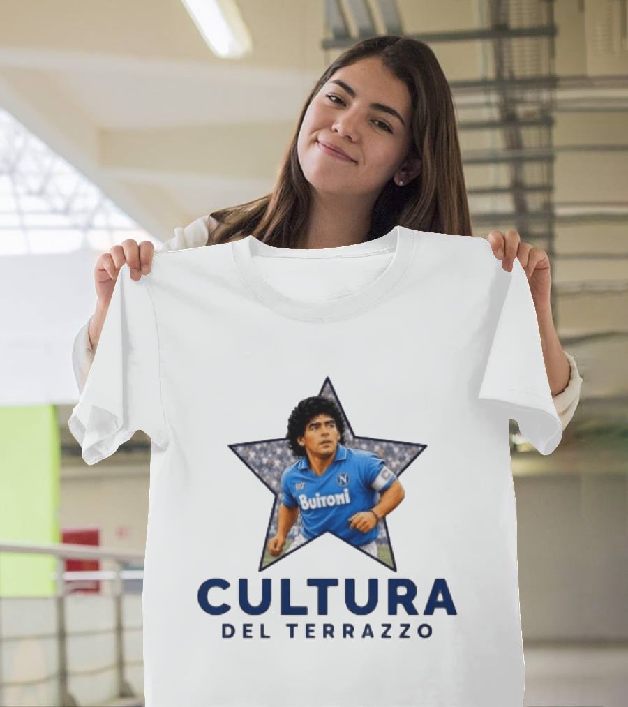 Diego Maradona Buitoni Napoli Cultura Del Terrazzo T-Shirt