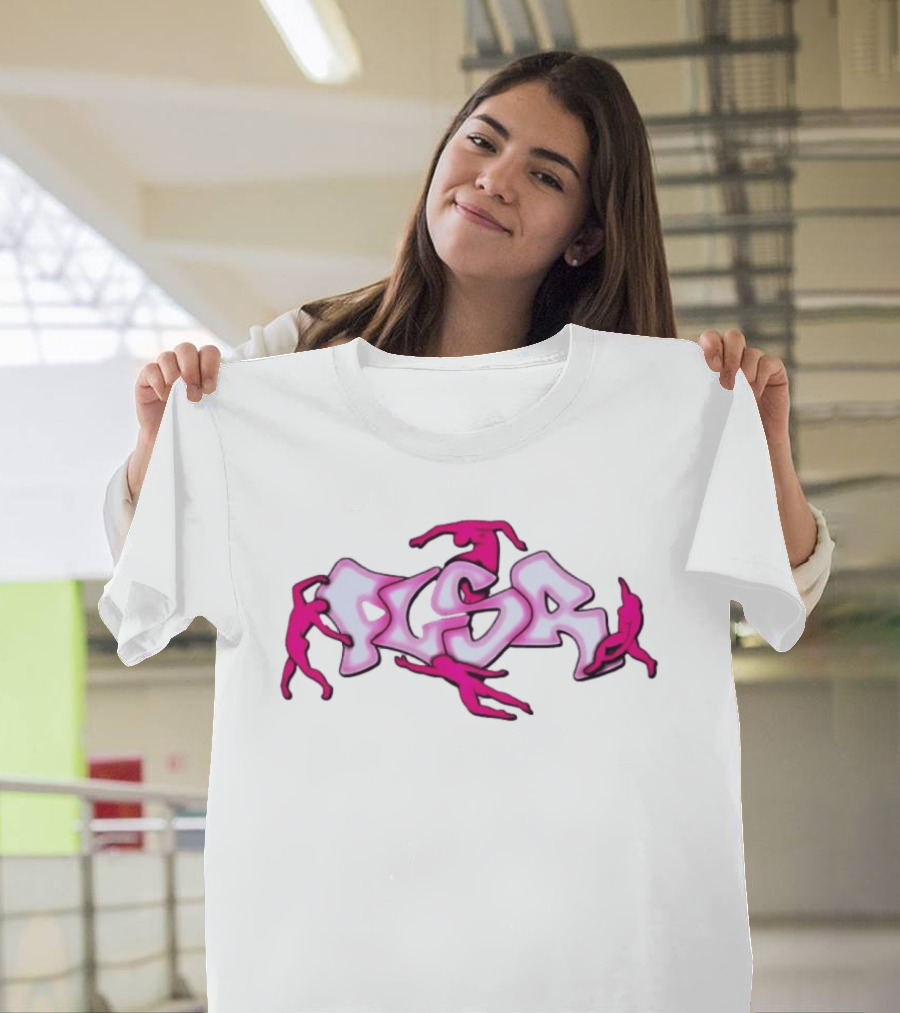 Flsr Figures Climbing Pink Graffiti T-Shirt