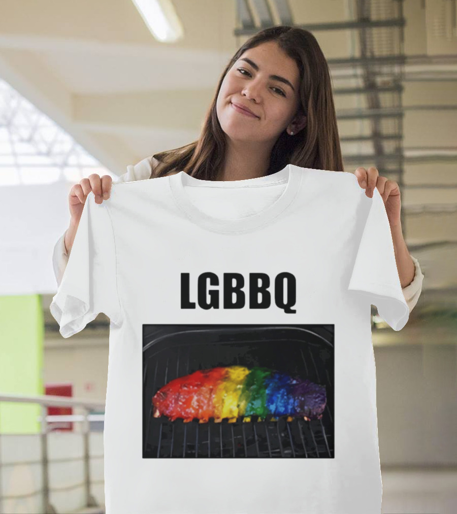 LGBBQ Rainbow Ribs LGBTQ BBQ T-Shirt