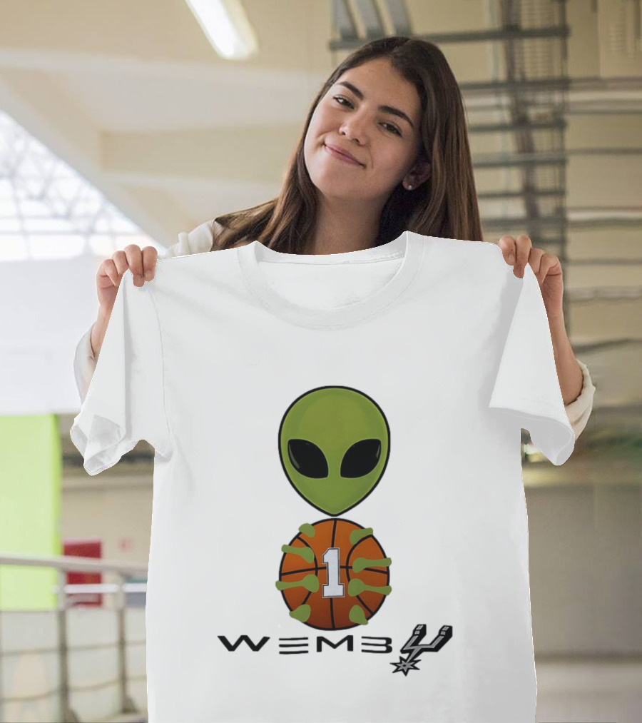 Wemby Alien Victor Wembanyama San Antonio Spurs NBA Basketball Alien T-Shirt