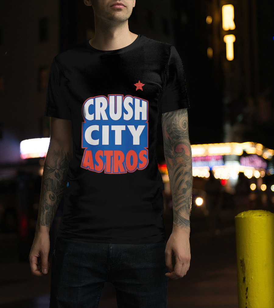 Houston Astros Crush City Astros Baseball Fan T-Shirt