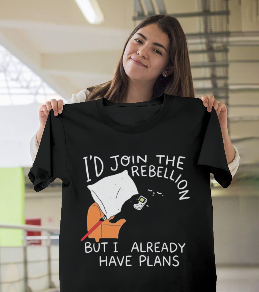 Lazy Cat Gaming Couch Rebellion Plans Funny Humor T-Shirt