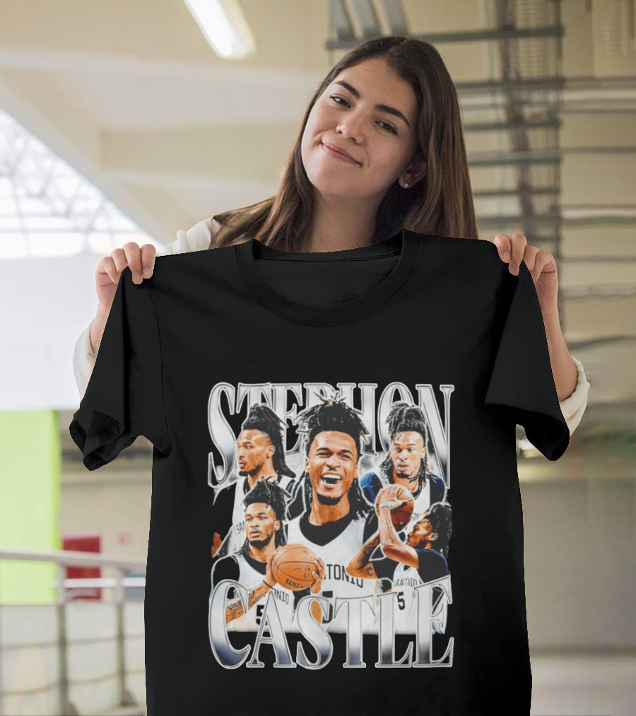 Stephon Castle San Antonio Spurs Basketball Wemby Game Day T-Shirt