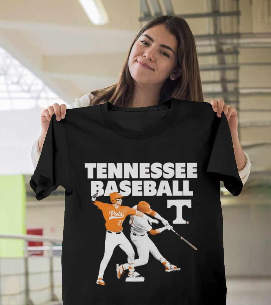 Tennessee Volunteers Baseball Vols Number 27 T-Shirt