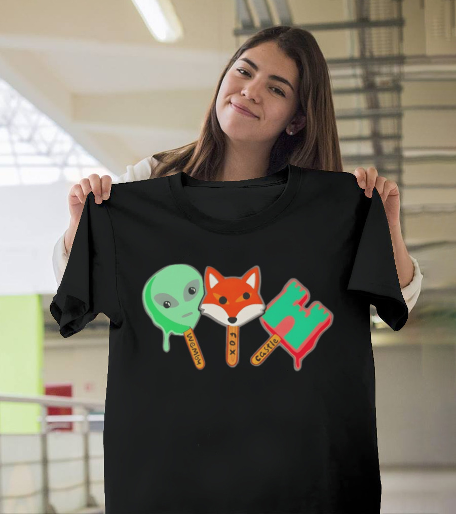 Wemby Fox Castle Popsicles Alien Fox 2026 San Antonio Spurs NBA Basketball T-Shirt
