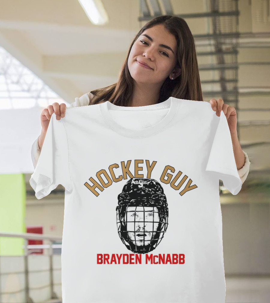 Brayden McNabb Vegas Golden Knights Hockey Guy Helmet T-Shirt