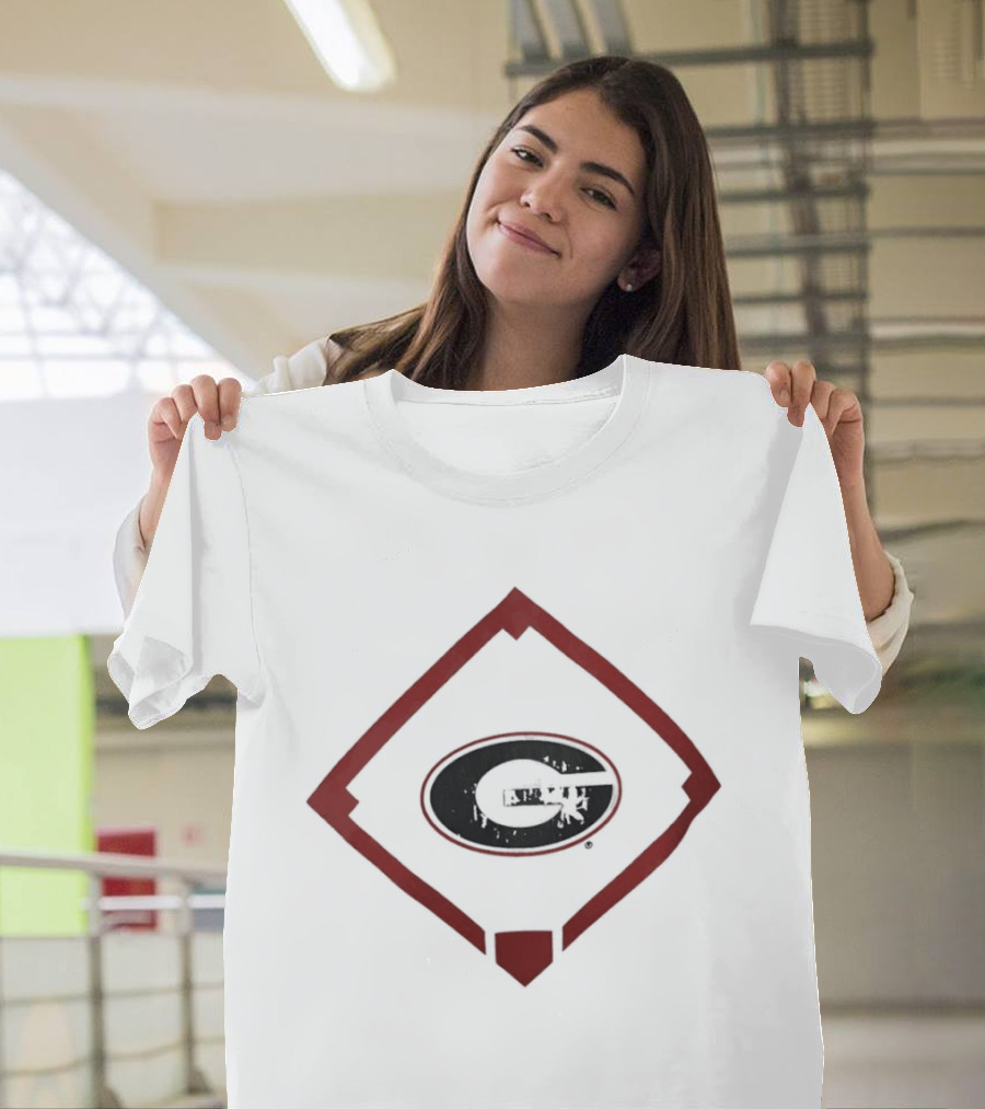 Georgia Bulldogs Baseball Diamond T-Shirt