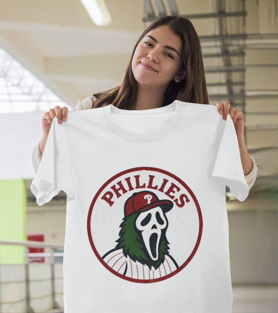 Phillies Ghostface MLB Baseball 2025 T-Shirt