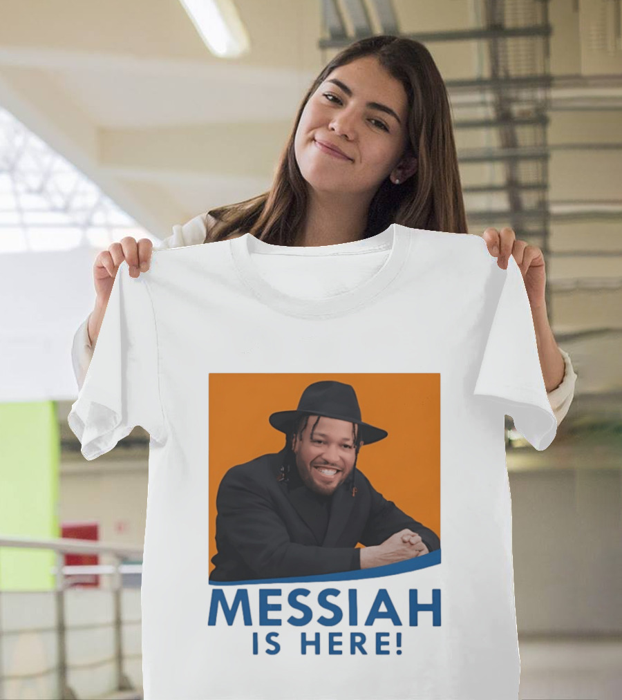 Jalen Brunson Nissim Black New York Knicks Messiah Is Here T-Shirt