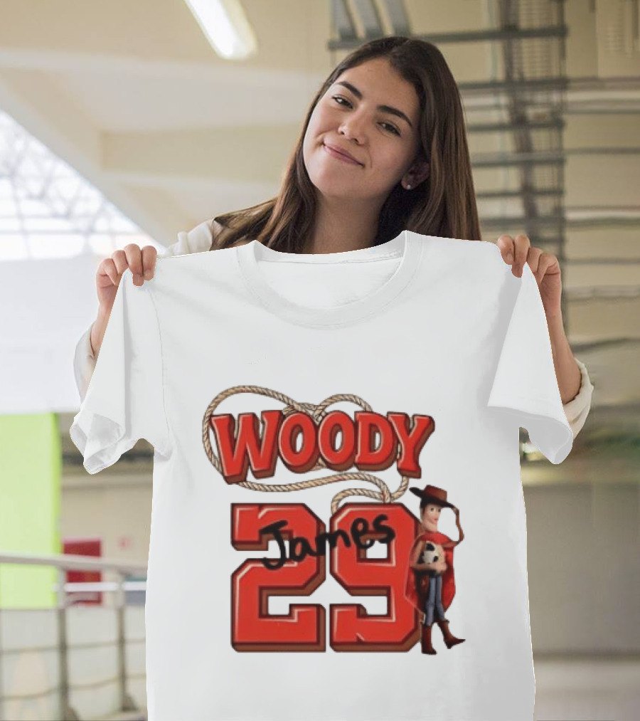Woody James 29 Toy Story Character Soccer Ball T-Shirt