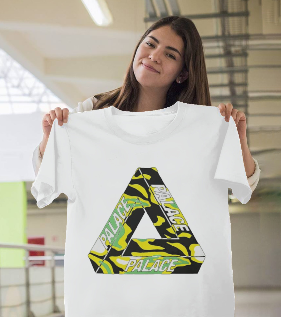 Palace Skateboards Tri Ferg Black Yellow Green Camo T-Shirt