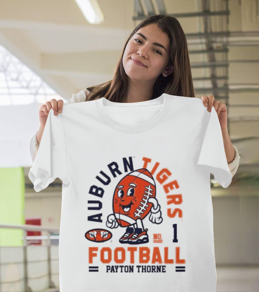 Auburn Tigers Football Payton Thorne Number 1 T-Shirt