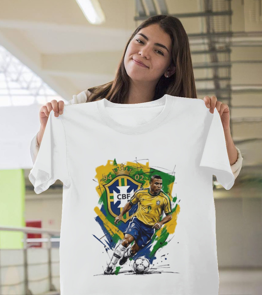 Ronaldo Nazario Brazil 1994 2002 CBF World Cup Legends T-Shirt