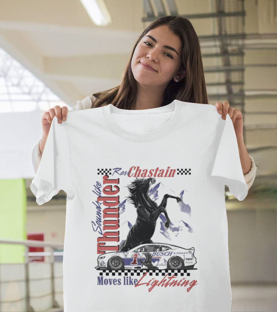 Ross Chastain Thunder Lightning Trackhouse Racing NASCAR T-Shirt
