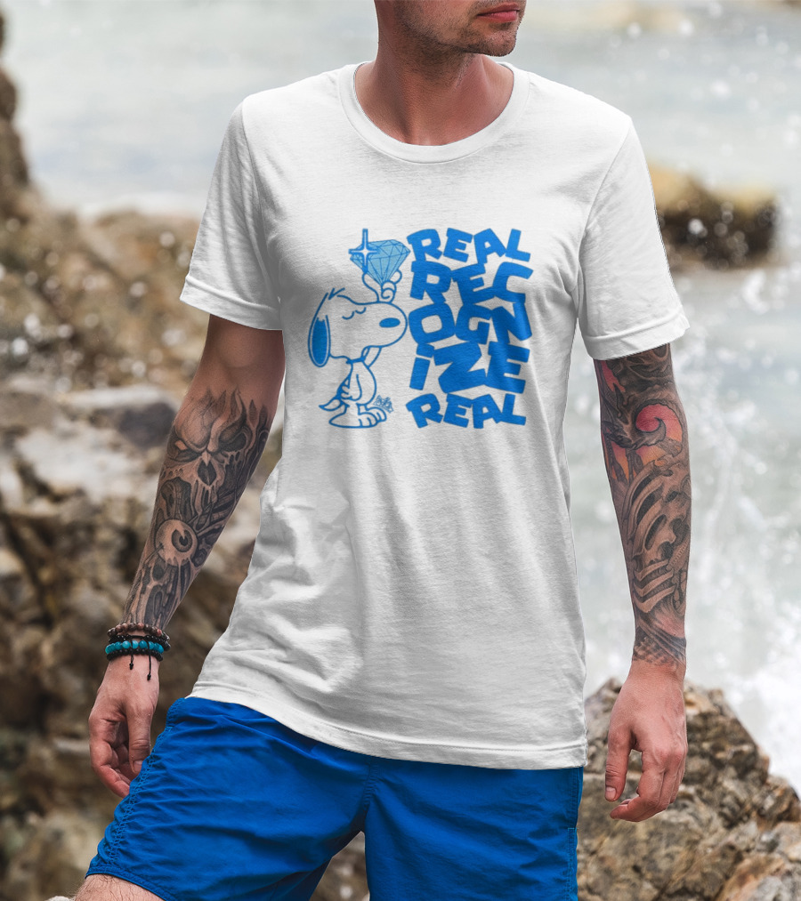 Snoopy Peanuts Real Recognize Real Diamond T-Shirt
