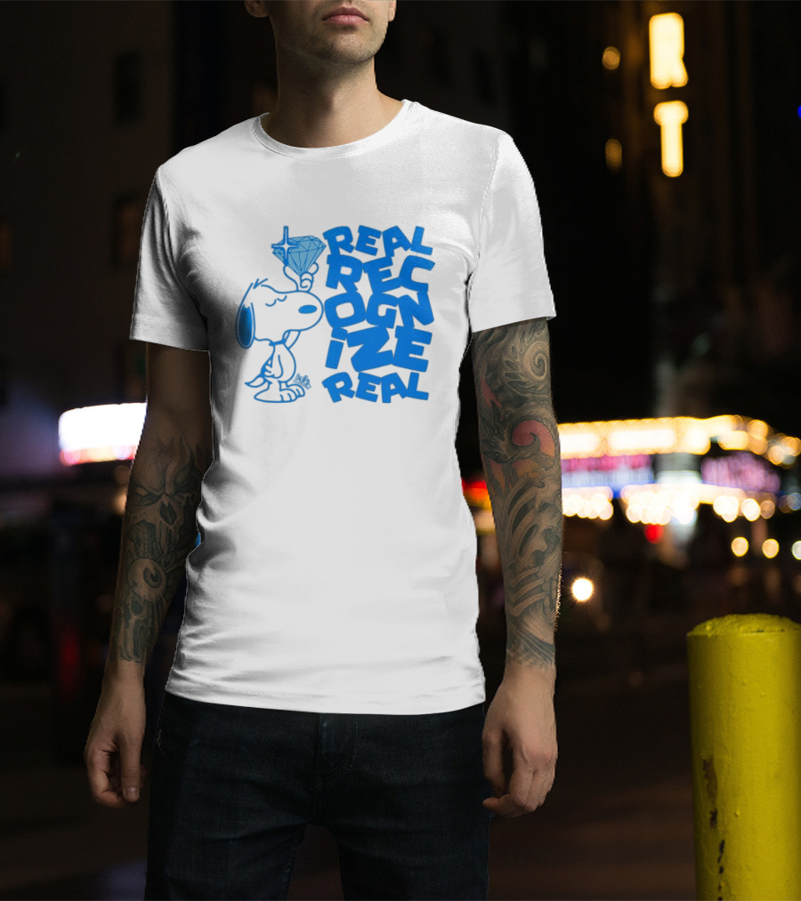 Snoopy Peanuts Real Recognize Real Diamond T-Shirt