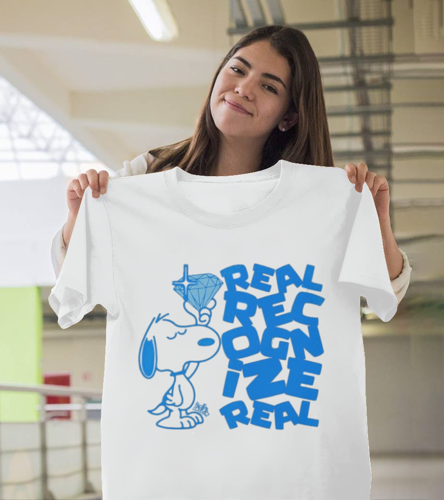 Snoopy Peanuts Real Recognize Real Diamond T-Shirt
