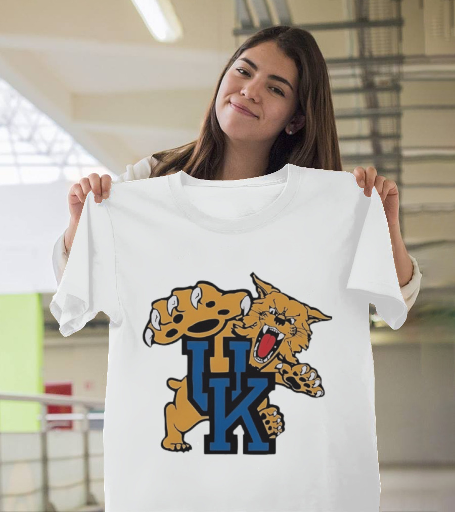 University Of Kentucky Wildcats UK Claw Mascot Sports Team T-Shirt